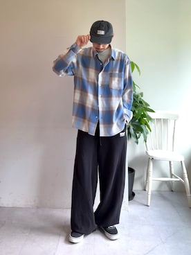 「アイテム（スウェットパンツ）」を使った、KOGIさん（メンズ・175cm）の秋コーディネート