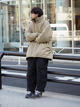 「Franklin Climbing（フランクリンクライミング）のアイテム（その他アウター）」を使った、KOGIさん（メンズ・175cm）の冬コーディネート