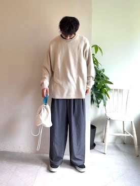 「アイテム（ハンドバッグ）」を使った、KOGIさん（メンズ・175cm）の秋コーディネート