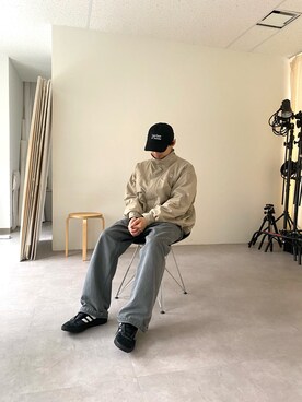 「Franklin Climbing（フランクリンクライミング）の【UVカット・撥水】【Franklin Climbing】カスケードライトジャケット（ナイロンジャケット）」を使った、KOGIさん（メンズ・175cm）の冬コーディネート