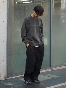 「アイテム（スウェット）」を使った、KOGIさん（メンズ・175cm）の秋コーディネート