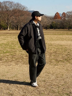 「秋冬」｜「アイテム（ナイロンジャケット）」を使った、KOGIさん（メンズ・175cm）の冬コーディネート