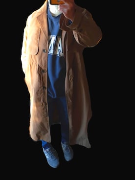 「RETRO GIRL（レトロガール）のアイテム（トレンチコート）」を使った、ojyaさん（レディース・153cm）の冬コーディネート