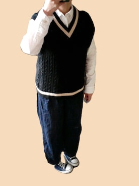 「MPS（エムピーエス）のアイテム（トップス）」を使った、ojyaさん（レディース・153cm）の秋コーディネート