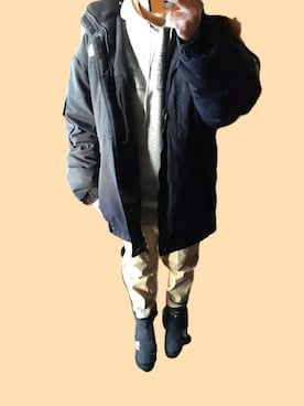 「ザノースフェイス」｜ojyaさん（レディース・153cm）の冬コーディネート