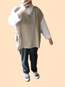 「MPS（エムピーエス）のアイテム（トップス）」を使った、ojyaさん（レディース・153cm）の秋コーディネート