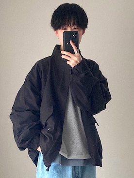 「WYM LIDNM（ウィム バイ リドム）のアイテム（モッズコート）」を使った、Tsubasaさん（レディース・164cm）の春コーディネート