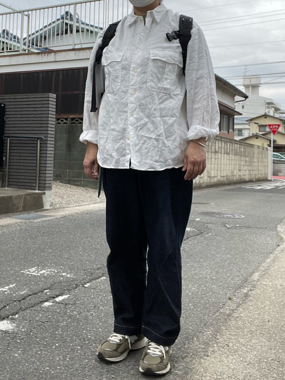 PORTER CLASSIC ロールアップシャツ　リネン　ベージュ　Mサイズ Narrenschiff:PORTER CLASSICのロールアップバンブーリネンシャツ