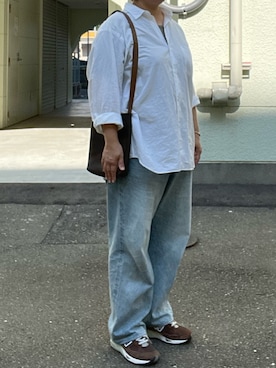 「COMOLI（コモリ）のアイテム」を使った、SPADE25さん（レディース・167cm）の夏コーディネート