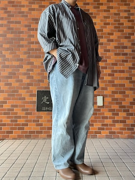 「COMOLI（コモリ）のアイテム」を使った、SPADE25さん（レディース・167cm）の夏コーディネート