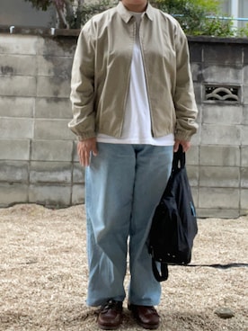 「CIOTA（シオタ）のアイテム（ブルゾン）」を使った、SPADE25さん（レディース・167cm）の春コーディネート