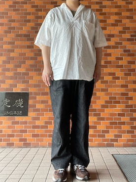 「POST O'ALLS(ポストオーバーオールズ)のアイテム」を使った、SPADE25さん(レディース・167cm)の夏コーディネート