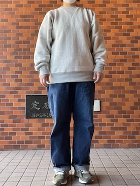 「N.HOOLYWOOD」｜「アイテム（スウェット）」を使った、SPADE25さん（レディース・167cm）の春コーディネート