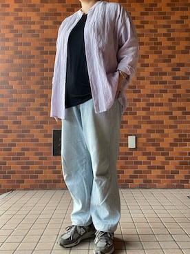 「COMOLI（コモリ）のアイテム」を使った、SPADE25さん（レディース・167cm）の夏コーディネート