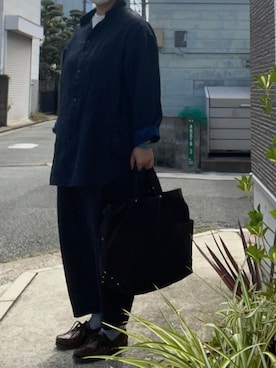 「YAECA」｜「アイテム（ジャケット/アウター）」を使った、SPADE25さん（レディース・167cm）の秋コーディネート