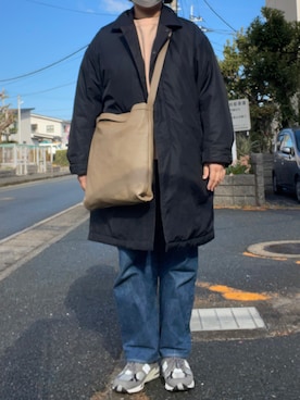 「LOOPWHEELER（ループウィラー）のアイテム（スウェット）」を使った、SPADE25さん（レディース・167cm）の冬コーディネート