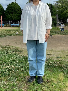 「YAECA」｜「アイテム（アクセサリー）」を使った、SPADE25さん（レディース・166cm）の夏コーディネート