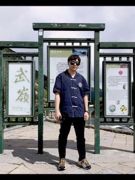 「AES（エーイーエス）のアイテム」を使った、ㄐㄧㄤさん（メンズ・174cm）の夏コーディネート