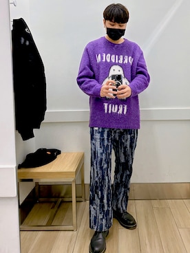 「AES（エーイーエス）のアイテム」を使った、ㄐㄧㄤさん（メンズ・174cm）の冬コーディネート