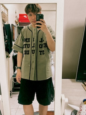 「AES（エーイーエス）のアイテム」を使った、ㄐㄧㄤさん（メンズ・174cm）の夏コーディネート