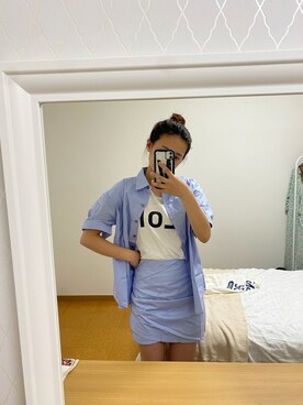 「KLON（クローン）のアイテム（トップス）」を使った、aiaiaitarouさん（レディース・164cm）の夏コーディネート