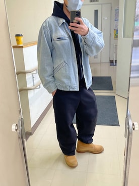 「FREAK'S STORE（フリークスストア）のアイテム（デニムジャケット）」を使った、yuichiさん（メンズ・167cm）の春コーディネート