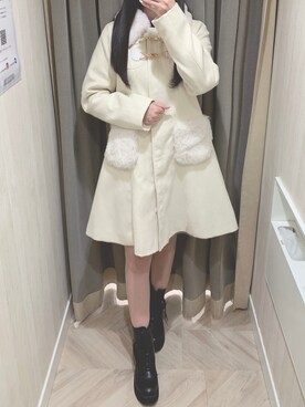 「TITTY&CO.（ティティーアンドコー）のアイテム（その他アウター）」を使った、yuka🐰さん（レディース・161cm）の冬コーディネート