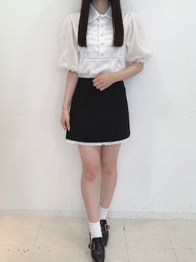 「titty＆Co. PETIT（ティティアンドコープティ）のアイテム」を使った、yuka🐰さん（レディース・161cm）の夏コーディネート