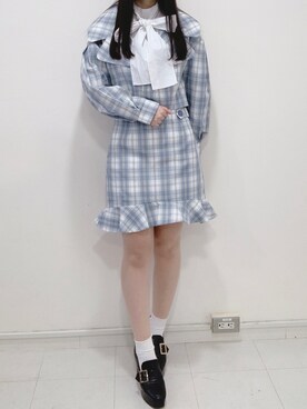 「TITTY&CO.（ティティーアンドコー）のアイテム（ジャケット/アウター）」を使った、yuka🐰さん（レディース・161cm）の冬コーディネート