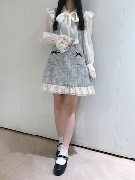 「titty＆Co. PETIT by poyo（ティティーアンドコープティバイポヨ）のアイテム」を使った、yuka🐰さん（レディース・161cm）の秋コーディネート