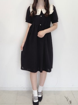 「Crea titty&Co. PETIT（クレアティティーアンドコープチ）のアイテム」を使った、yuka🐰さん（レディース・161cm）の夏コーディネート