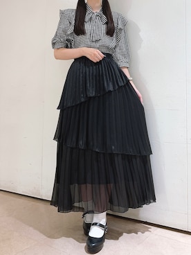 「Crea titty&Co. PETIT（クレアティティーアンドコープチ）のアイテム」を使った、yuka🐰さん（レディース・161cm）の夏コーディネート