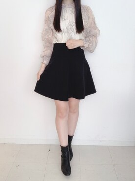 「titty＆Co. PETIT by poyo（ティティーアンドコープティバイポヨ）のアイテム（シャツ/ブラウス）」を使った、yuka🐰さん（レディース・161cm）の夏コーディネート