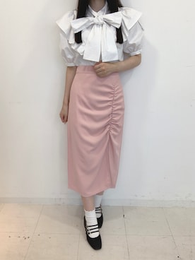 「Crea titty&Co. PETIT（クレアティティーアンドコープチ）のアイテム」を使った、yuka🐰さん（レディース・161cm）の夏コーディネート