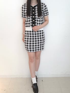 「Crea titty&Co. PETIT（クレアティティーアンドコープチ）のアイテム」を使った、yuka🐰さん（レディース・161cm）の春コーディネート