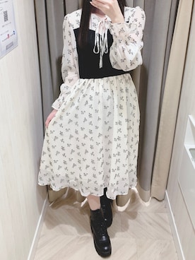 yuka🐰さん（レディース・161cm）の冬コーディネート