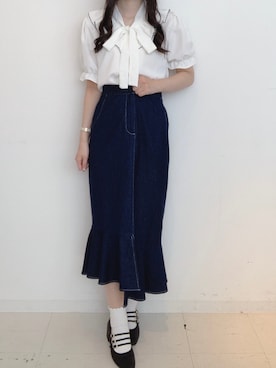 「Crea titty&Co. PETIT（クレアティティーアンドコープチ）のアイテム」を使った、yuka🐰さん（レディース・161cm）の春コーディネート