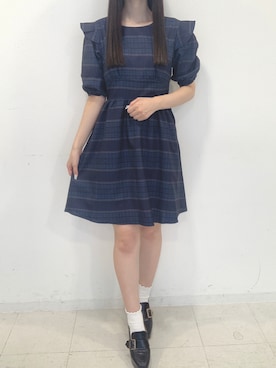 「Crea titty&Co. PETIT（クレアティティーアンドコープチ）のアイテム」を使った、yuka🐰さん（レディース・161cm）の夏コーディネート