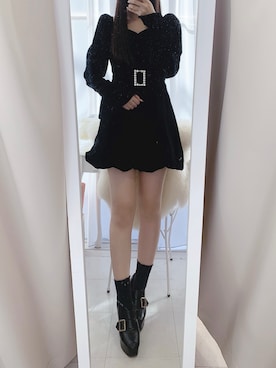 「プチプチコーデ」｜yuka🐰さん（レディース・161cm）の冬コーディネート