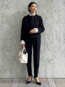 BALLSEY（ボールジィ）の「ミックスヤーンツイード ノーカラー