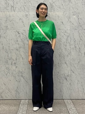 「caban」｜Taniguchi_TOMORROWLANDさん（レディース・158cm）の夏コーディネート