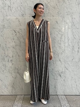 「トゥモローランド」｜「アイテム（バレエシューズ）」を使った、Taniguchi_TOMORROWLANDさん（レディース・158cm）の夏コーディネート