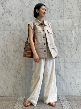 「TOMORROWLAND .B（トゥモローランドビー）のアイテム（その他アウター）」を使った、Taniguchi_TOMORROWLANDさん（レディース・158cm）の夏コーディネート