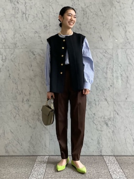「gianvitorossi」｜Taniguchi_TOMORROWLANDさん（レディース・158cm）の冬コーディネート