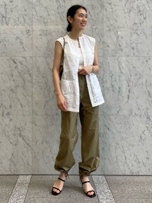 ボールジィ ダマスクスレースエンブロイダリークルーネックジレ 36 セール 40%OFF】ダマスクスレースエンブロイダリー クルーネック