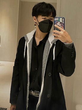 「Handmade（ハンドメイド）のアイテム（オールインワン・サロペット）」を使った、leo1028さん（メンズ・173cm）の冬コーディネート