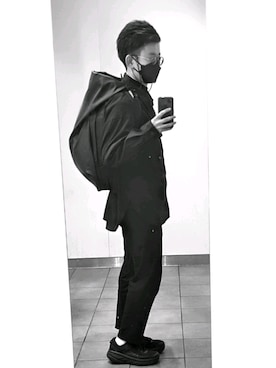 「Cote&Ciel（コートエシエル）のアイテム（バックパック/リュック）」を使った、keisato.さん（メンズ・171cm）の冬コーディネート