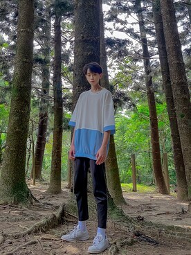 「拼接」｜Shawnさん（メンズ・180cm）の冬コーディネート