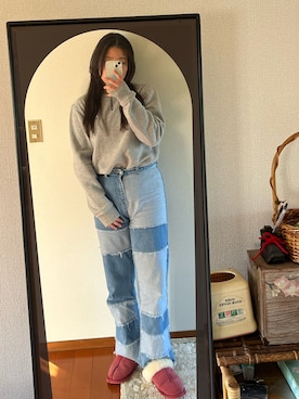 「nikeコーデ」｜💙さん（レディース・165cm）の冬コーディネート