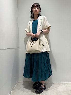 「URBAN RESEARCH（アーバンリサーチ）のアイテム（その他アウター）」を使った、Mtさん（骨格ストレート・レディース・164cm）の夏コーディネート